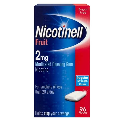 Nicotinell Nicotine Gum Mg Mg Medicated Chewing Gum Fruit Mint