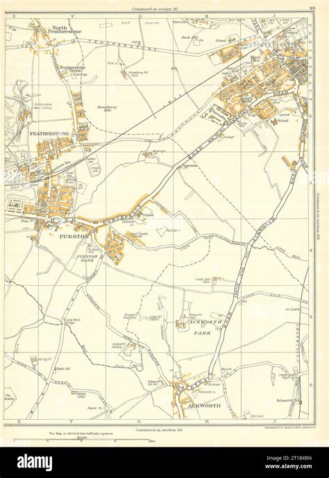 Map of pontefract hi-res stock photography and images - Alamy