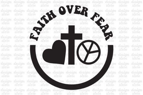 Faith Over Fear Retro Christian Svg Graphic By Design Store · Creative