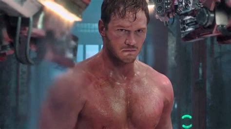 Chris Pratt Flaunts Sweaty Six-Pack In "Guardians of the Galaxy" Trailer