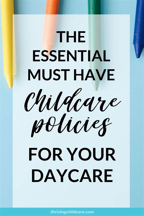 Essential Policies For Child Care Providers Artofit