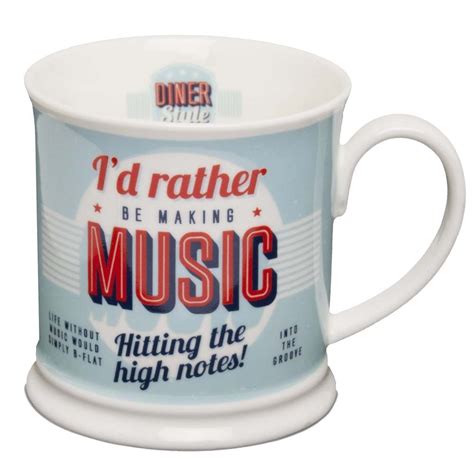 Diner Style Mugs Making Music 00195000034