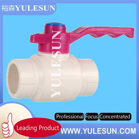 Plastic White Ppr Pvc Two Pieces Ball Valve China Pvc Ball Valve And