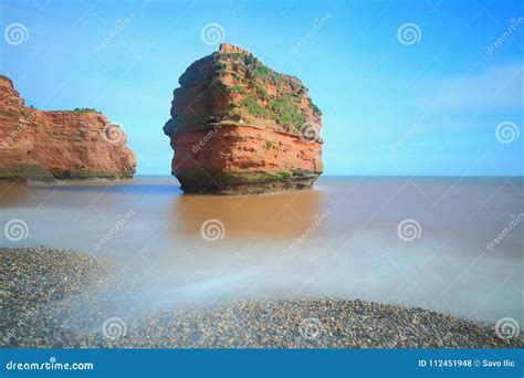 Sea stack in Ladram Bay stock photo. Image of kingdom - 112451948