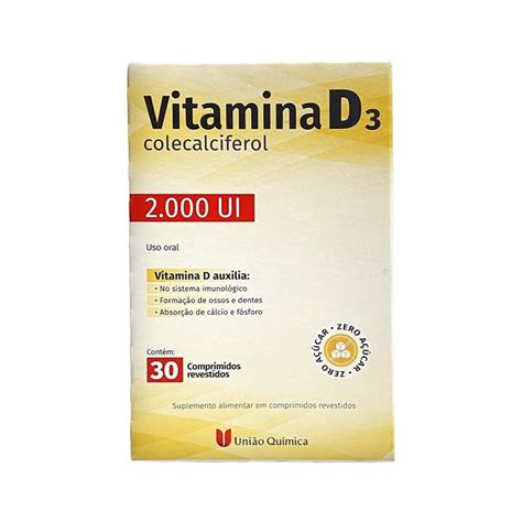 Vitamina D 2 000Ui 30 Cápsulas União Quimica Na Drogaria Primus