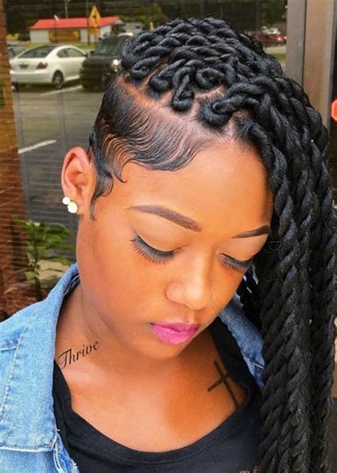 Shaved Side Hairstyles Twist Braid Hairstyles Braided Hairstyles For