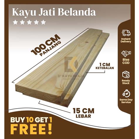 Jual Papan Kayu Palet Pinus Jati Belanda Serut Halus X X Cm Papan