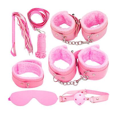 Sexy Leather Kits Plush Sex Bondage Set Handcuffs Sex Games Exotic