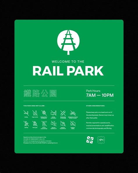 Welcome to the Rail Park Signage Design