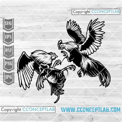 Cockfighting Svg Farm Svg Rooster Svg Cockfighting Clipart