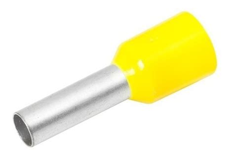 Terminal Tubular Ilhos Mm Amarelo Pe As Luxtil