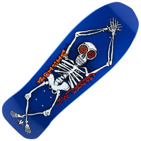 Vision Skateboards Groholski Skeleton Blue Dip Reissue Skateboard