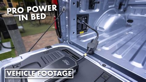 Ford F 150 Lightning Pro Power Onboard Options In Bed Youtube