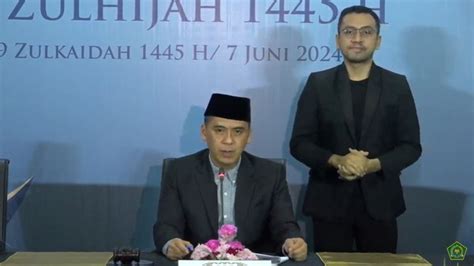 Hasil Sidang Isbat Idul Adha 2024 Jatuh Pada 17 Juni PojokBanua