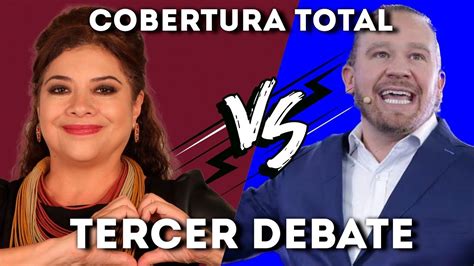 3ERDebateCDMX Clara Brugada Morena VS Santiago Taboada PAN