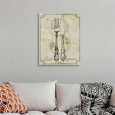 French Vintage Cafe Wall Art, Canvas Prints, Framed Prints, Wall Peels ...