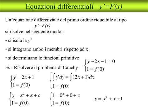 Ppt Equazioni Differenziali Introduzione Powerpoint Presentation