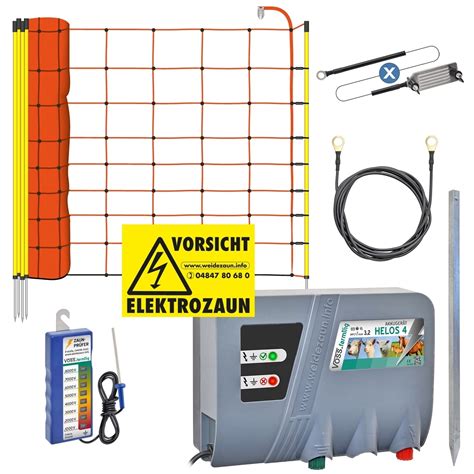 V Set Schafzaun Elektro Zaun Weidezaunger T Schaf Netz Erdpfahl