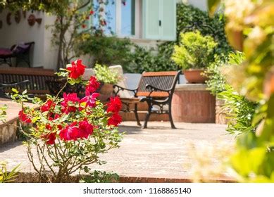 Vintage Italian Style Garden Furniture Set Stock Photo 1210928236 ...