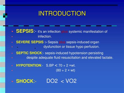 Ppt Severe Sepsis Septic Shock In Pediatrics Powerpoint Presentation