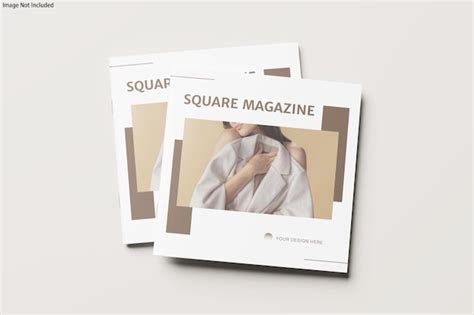 Premium Psd Square Catalog Brochure Mockup