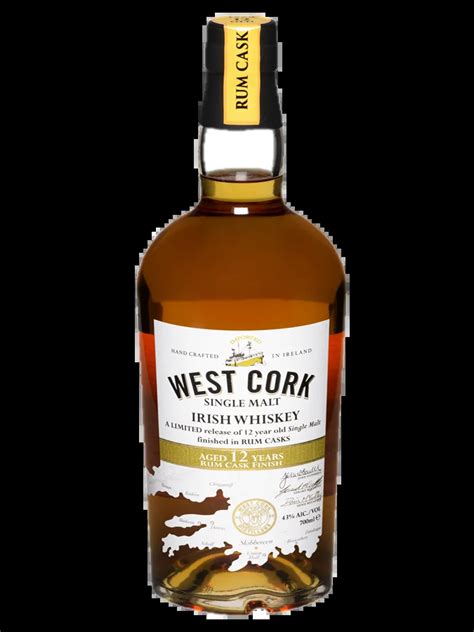 Купить виски WEST CORK 12 YEARS 43 Rum cask Whiskyworld ru