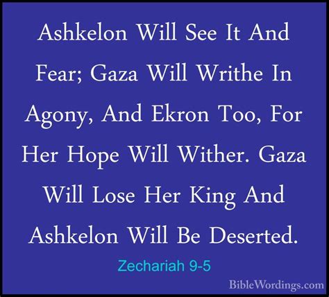 Zechariah 9 - Holy Bible English - BibleWordings.com