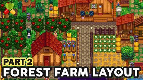 Stardew Valley Forest Farm Layout Design Part 2 Youtube