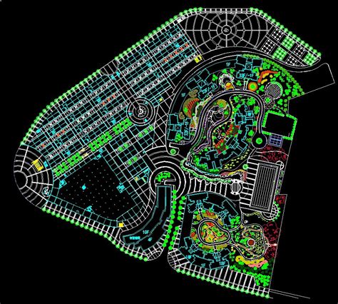 Square Design】 Cad Drawings Downloadcad Blocksurban City Design