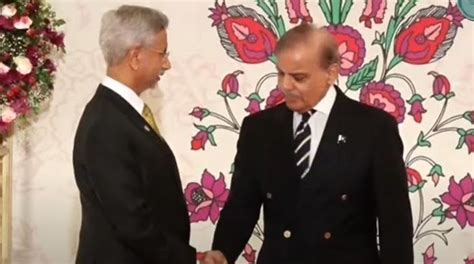 PM Shehbaz Indian FM Shake Hands As Foreign Leaders Attend SCO Dinner