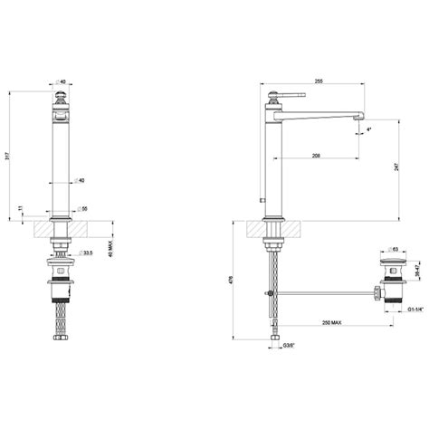 Gessi 65003 031 VENTI20 Miscelatore Lavabo H 32 Cm Con Scarico E