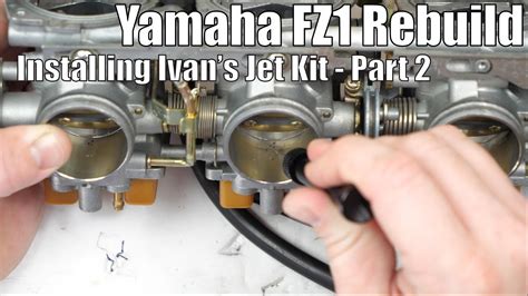 Yamaha FZ1 Ivan S Jet Kit Install Part 2 YouTube