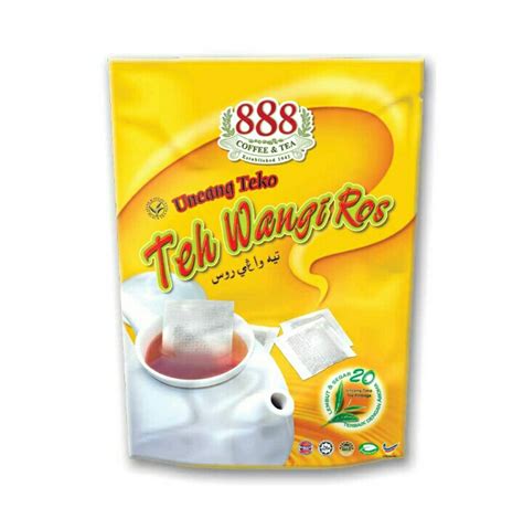 Teh Wangi Ros 888 20 Uncang Teko Shopee Malaysia