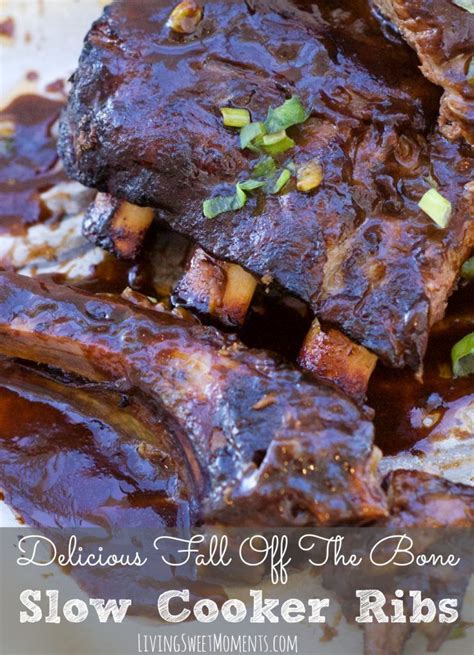 Fall Off The Bone Slow Cooker Ribs Slow Cooker Ribs Short Ribs Slow