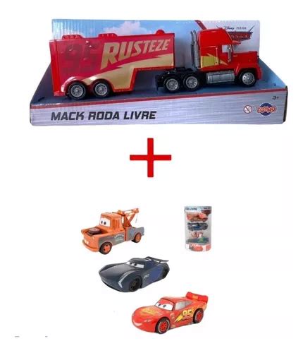 Kit Carros Carrinho Mcqueen Caminh O Mack Roda Livre