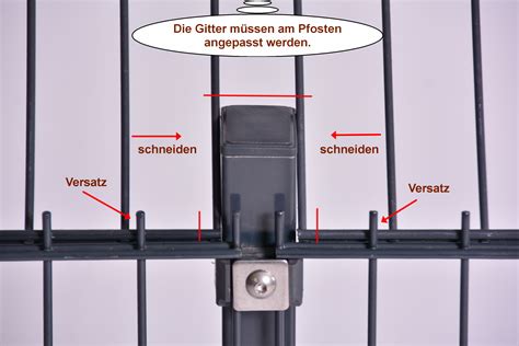 Abwinklung Mattenhalter Zum Doppelstabmattenzaun Und Zur Zaunerh Hung