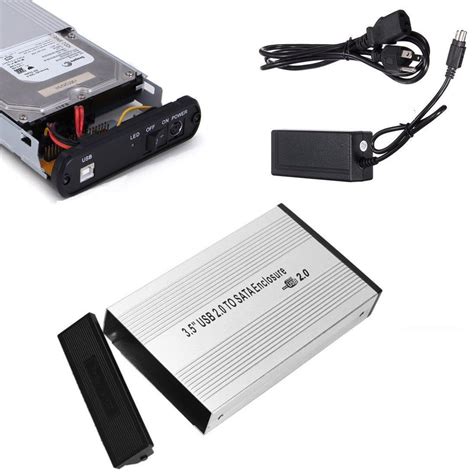 Case Box Hdd Esterno Per Hard Disk Ide Sata Usb Alluminio