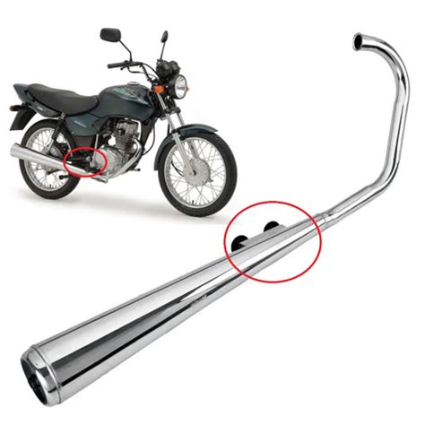 Escapamento Moto Sem Bacalhau Cg Titan Fan Cargo Ks De Ate