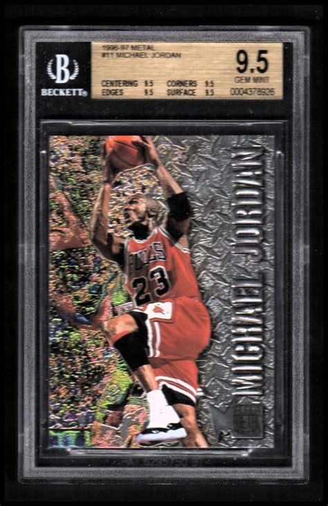 1996 97 Metal 11 Michael Jordan GemMt 9 5