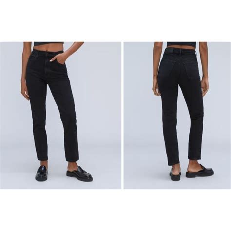 Everlane The Original Cheeky Jean Black Size Crop Nwt