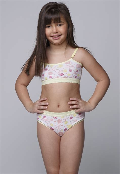 Conjunto Infantil Wls Modas Lingerie Menina Mo A Amarelo Compre Agora