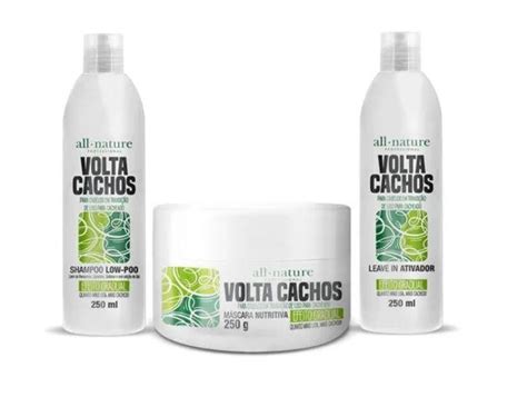 Kit Volta Cachos All Nature Para Cabelo Em Transi O Capilar Kit De