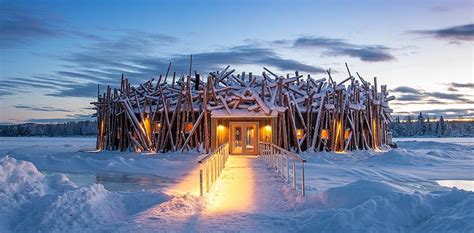 Arctic Bath Ice Plunge Pool In The Swedish Lapland