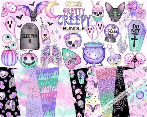 Pastel Goth Pattern Tumblr