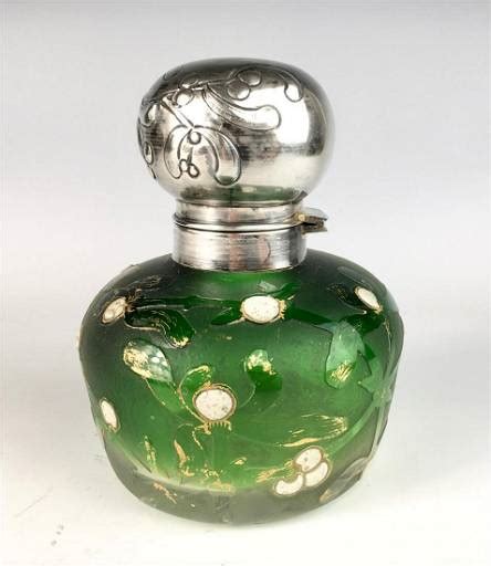 French Cameo Glass And Sterling Inkwell C 1890 Jun 14 2020 Treasureseeker Auctions Llc In Ca