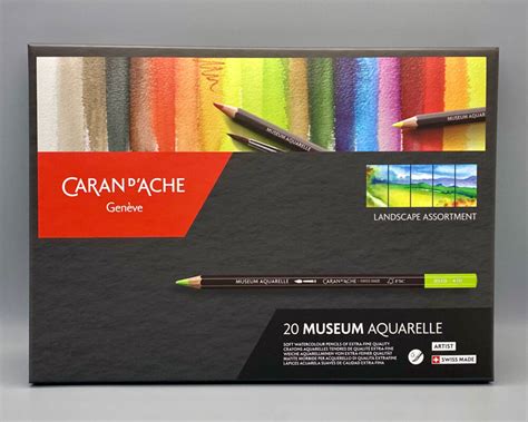 Caran D Ache Museum Aquarelle Landscape Set Of 20 Pencilly Australia