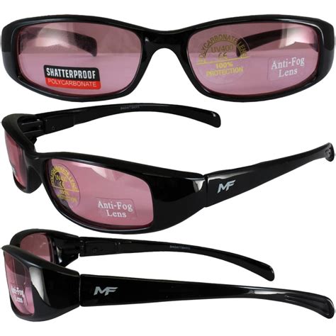 Bad Attitude Motorcycle Sunglasses Rose Lenses