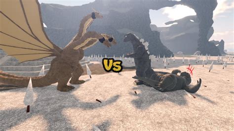 Showa Gojira Minilla Vs Showa Ghidorah Ku Movie Roblox Kaiju