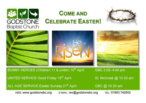 Easter Publicity 2019 Godstone Baptist Church