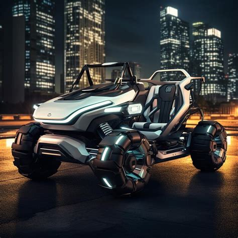 Premium Photo Golf Cart Futuristic Style